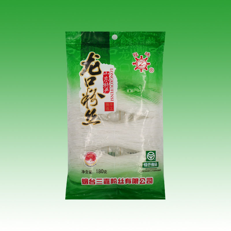 冠珠绿豆春雨180g龙口粉丝绿扎把