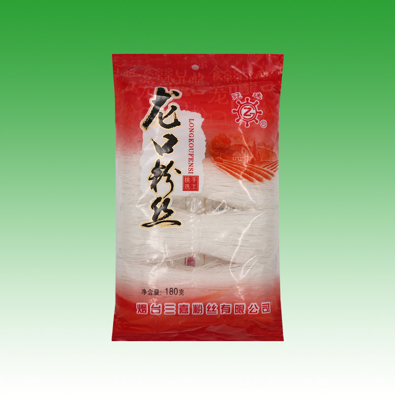 冠珠绿豆春雨180g龙口粉丝红扎把